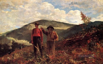 Winslow Homer Painting - The Two Guides Realism painter Winslow Homer